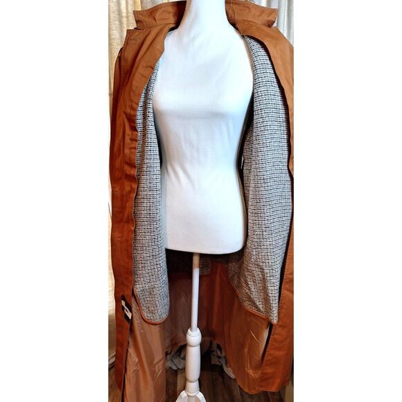 Vintage Neiman Marcus Ladies Trench Coat Coatworks Judy Scates for Jerold SZ 7/8 - Picture 9 of 15